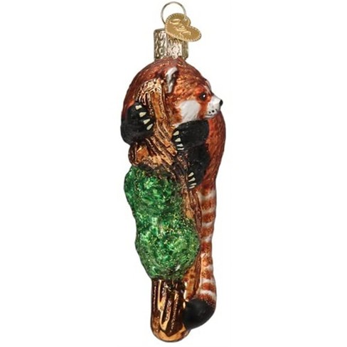 Old World Christmas Blown Glass Ornament for Christmas Tree, Red Panda - image 1 of 4