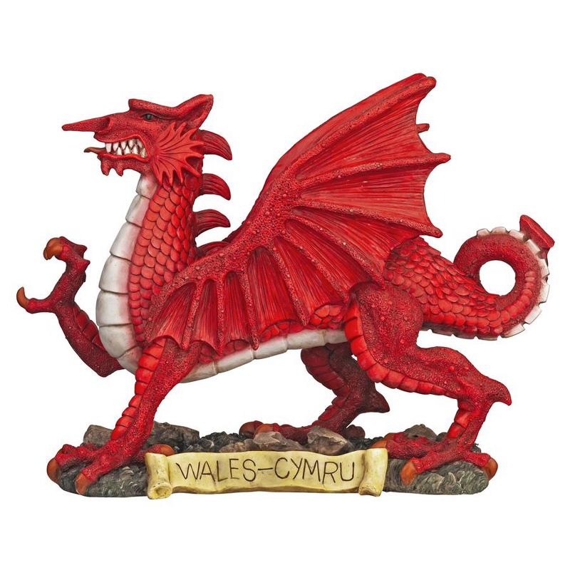 Design Toscano The Red Welsh Dragon Statue Collection: Medium, 5 of 7