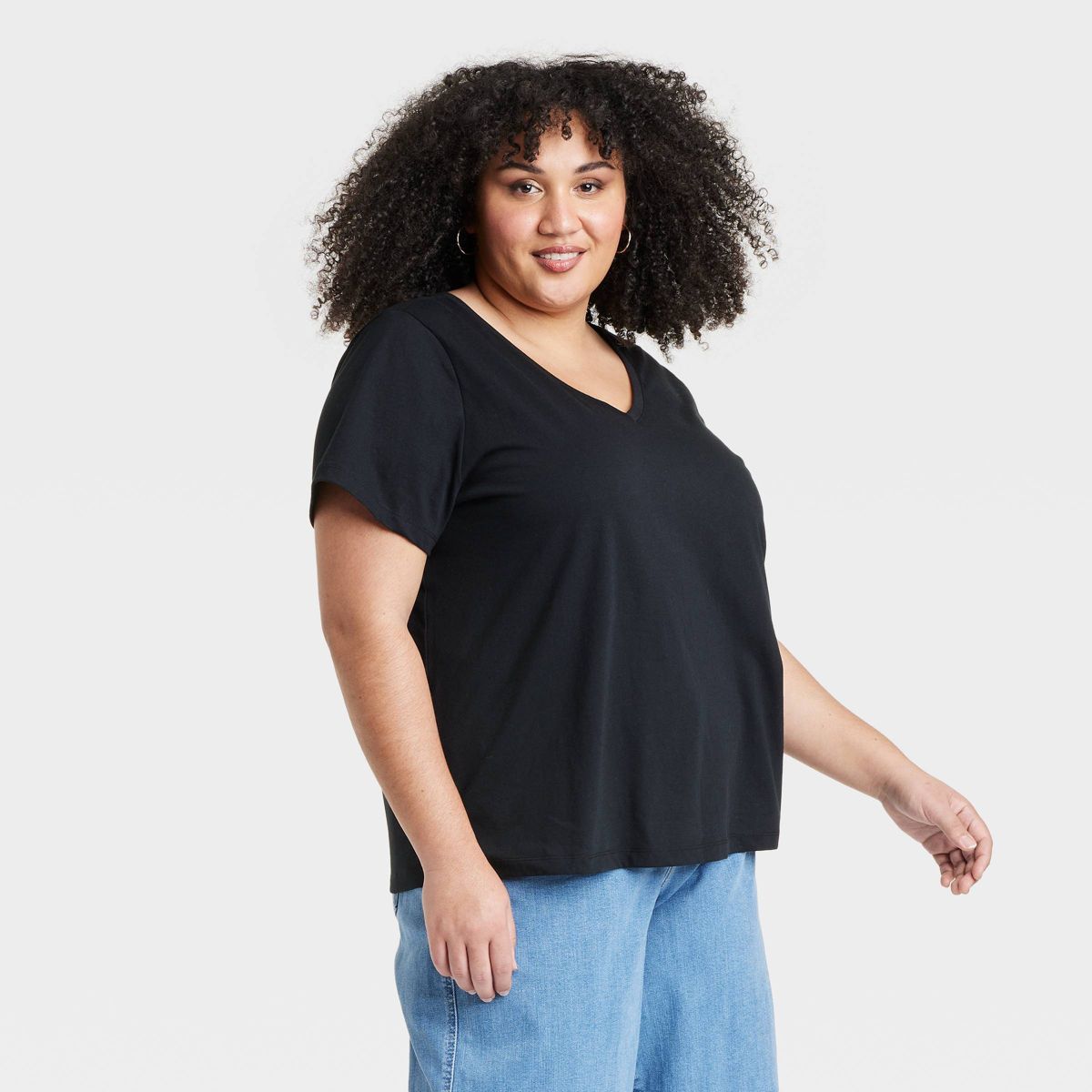 Women's Short Sleeve V-Neck T-Shirt - Ava & Viv™