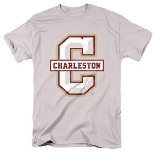 Men's College of Charleston Official Distressed Primary T-Shirt - 1 of 4