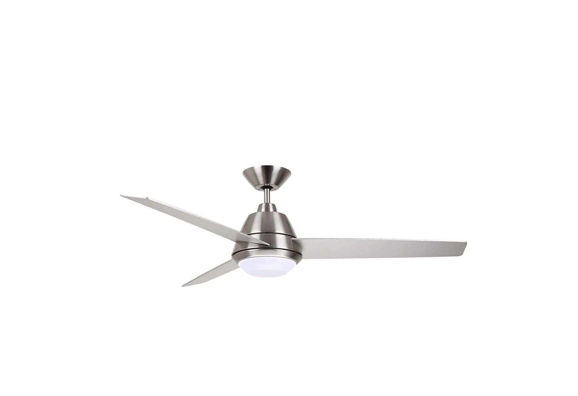 Emerson CF370BS Geode 52" Ceiling Fan with LED Light, Brushed Steel