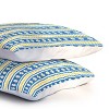 Deny Designs Queen Jenean Morrison Feedsack Striped Comforter and Pillow Shams Blue: Abstract Design, Machine Washable, Non-Woven Fabric - 3 of 3