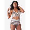 Comfort Choice Plus Size Full Coverage Stretch Cotton Color Block Brief 3-Pack - 3 of 4