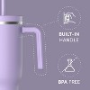 Hydrapeak Voyager 40 Oz Stainless Steel Tumbler , Insulated Water Bottle With Straw, Cupholder Friendly Reusable Travel Mug - 4 of 4