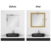 Amanti Art Mirror Makeover Bathroom Mirror Frame Border Kit - Fully Assembled Peel and Stick Frame - Mirror NOT Included - Grace Brushed Gold Trim - 4 of 4