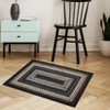 Washable Braided Area Rug with Distressed Print, Non-Slip Indoor Doormat, Thin Design for Entryway, Kitchen, Bathroom, Bedroom, and Door Mat Use. - 2 of 4