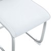 Sapphtopaz Modern Arch Dining Chairs PU Upholstered Kitchen Chairs with C-Shaped Legs Living Room Chair for Dining Room - 3 of 4