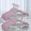 30-Pack Pants Hangers, 16.7-Inch Long Velvet Hangers with Adjustable Clips,  Heavy-Duty, Non-Slip Skirt Hangers, Velvet Pants Hangers - 3 of 4