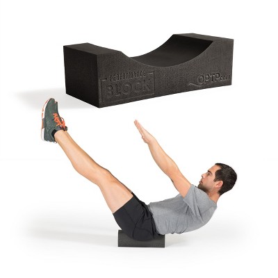 OPTP Performance Block – Foam Workout Block, Support for Yoga, Pilates, Physical Therapy, Stretching, and Core Strength - Fitness Exercise Block