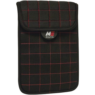 Mobile Edge NeoGrid Sleeve for 7" Tablets/EReaders Black w/Red Stitching