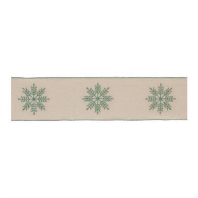 Festive Elegance Wired Cotton Ribbon