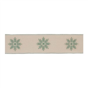 Festive Elegance Wired Cotton Ribbon - 1 of 2
