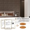 UNISOAR Wood Acoustic Wall Panels-Self-Adhesive 3D Wood Slat Wall Panel-Sound Absorbing Panels for Noise Reducing-Feature Wall Decor for Home & Office - 3 of 4