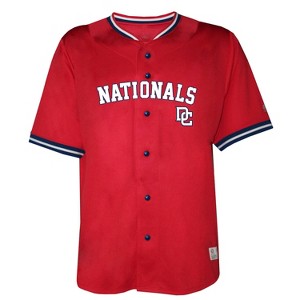 MLB Washington Nationals Men's Button Down Jersey - 1 of 3