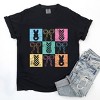 Simply Sage Market Checkered Bunny Coquette Distressed Garment Dyed Tee - 3 of 4