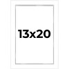 PosterPalooza | Modern Shadow Box 1" Depth White Picture Frame - UV Acrylic, Backing, Hanging Hardware - 2 of 4