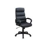 Simple Relax High-Back Adjustable Height Office Chair in Black