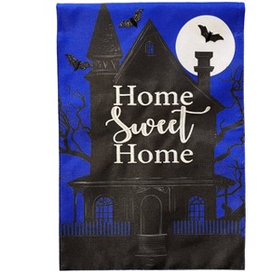 Briarwood Lane Halloween Burlap House Flag 40x28 For Outdoor Home Sweet Haunted Home For Halloween House Flag - 1 of 4