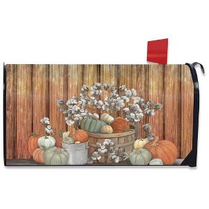 Briarwood Lane Pumpkins and Willows Autumn Magnetic Mailbox Cover Primitive Standard - 1 of 3