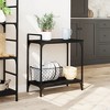 vidaXL Kitchen Trolley Black 23.8 in.x12.2 in.x28.5 in. Engineered Wood - 4 of 4