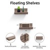 Dsvimoy Planter Stands and Holders Planter Stands Shelf with Invisible Brackets for Home Storage, Beige, 11"*5"*3" - 3 of 4