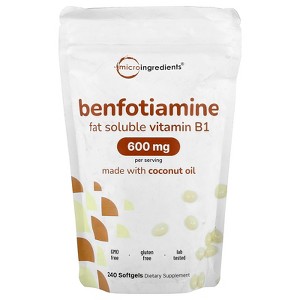Micro Ingredients Benfotiamine, 240 Softgels (200 mg per Softgel) - 1 of 2