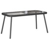 vidaXL Coffee Table Black 90x45x42 cm Poly Rattan - 2 of 4