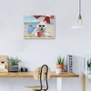 Beach Boys IV Unframed Wall Canvas - Masterpiece Art Gallery: Pomeranian on Sandy Shore, Modern MDF & Canvas Decor, 18x24" - 2 of 4
