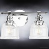 Urban Ambiance Luxury Vintage Bath Light 7.875''H x 13''W,  Polished Chrome Finish,  Phoenix Collection, UHP4301 - 4 of 4