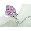 Anna-Kaci Women's Swarovski Crystal Elements Silver Tone Pendant Necklace with Unique Clover Design, Adjustable Chain, Adds Sparkle - Fish - 2 of 4