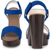 Perphy Women's Round Toe Platform Slingback Chunky Heel Sandals - 3 of 3