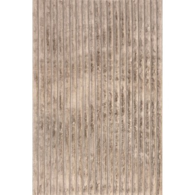 Nuloom Kai Cozy Plush Stripe Faux Rabbit Pet Friendly Premium Machine Washable Area Rug