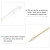 Unique Bargains 0.6mm Tip Gel Ink Rollerball Pens Gold/Silver/White 9 Pcs - 4 of 4