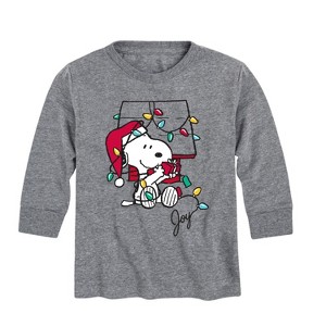 Boys' - Peanuts - Happy Holidays Long Sleeve Graphic T-Shirt - 1 of 4