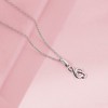 Girls' Treble Clef Polished Sterling Silver Necklace - In Season Jewelry - 4 of 4