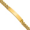 Chisel Stainless Steel Polished Yellow IP-plated Curb Link 8mm 8.5" ID Bracelet - 2 of 4
