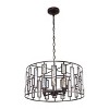Chloe Lighting Naomi Contemporary 4 Light Rubbed Bronze Ceiling Pendant 20" Wide - 2 of 4