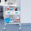 VEVOR Service Cart, 2 Layers Stainless Steel Utility Rolling Cart, Medical Cart with Two Drawers, Dental Utility Cart with Lockable Wheels - 2 of 4