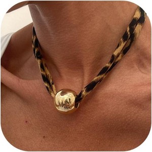 Boho Beach Scarf Necklace - Gold Starfish, Cross & Flower Charm Jewelry - 1 of 4