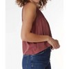 Women's Mesh Inset Shirred Sweetheart Tank - bobi - 2 of 4