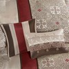 PAGED Jacquard Comforter Set 7 Piece Bedding Set with 1 Comforter, 2 Matching Shams, 3 Decorative Pillows and 1 Bed Skirt - 4 of 4