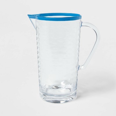 1.8qt Plastic Beverage Pitcher Blue - Threshold™