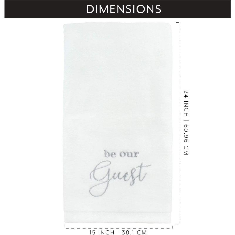 AuldHome Design Guest Towels; Be Our Guest Monogrammed Hand Towels, 2 of 7