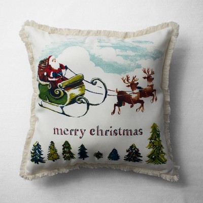 Santa Land Throw Pillow Cream - Threshold™