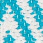 turquoise/ivory