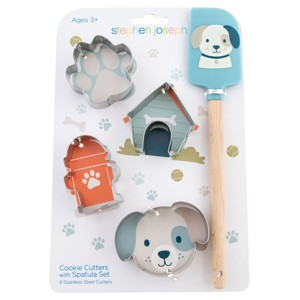 Stephen Joseph Gifts Kids Cookie Cutter with Spatula Set - 1 of 2