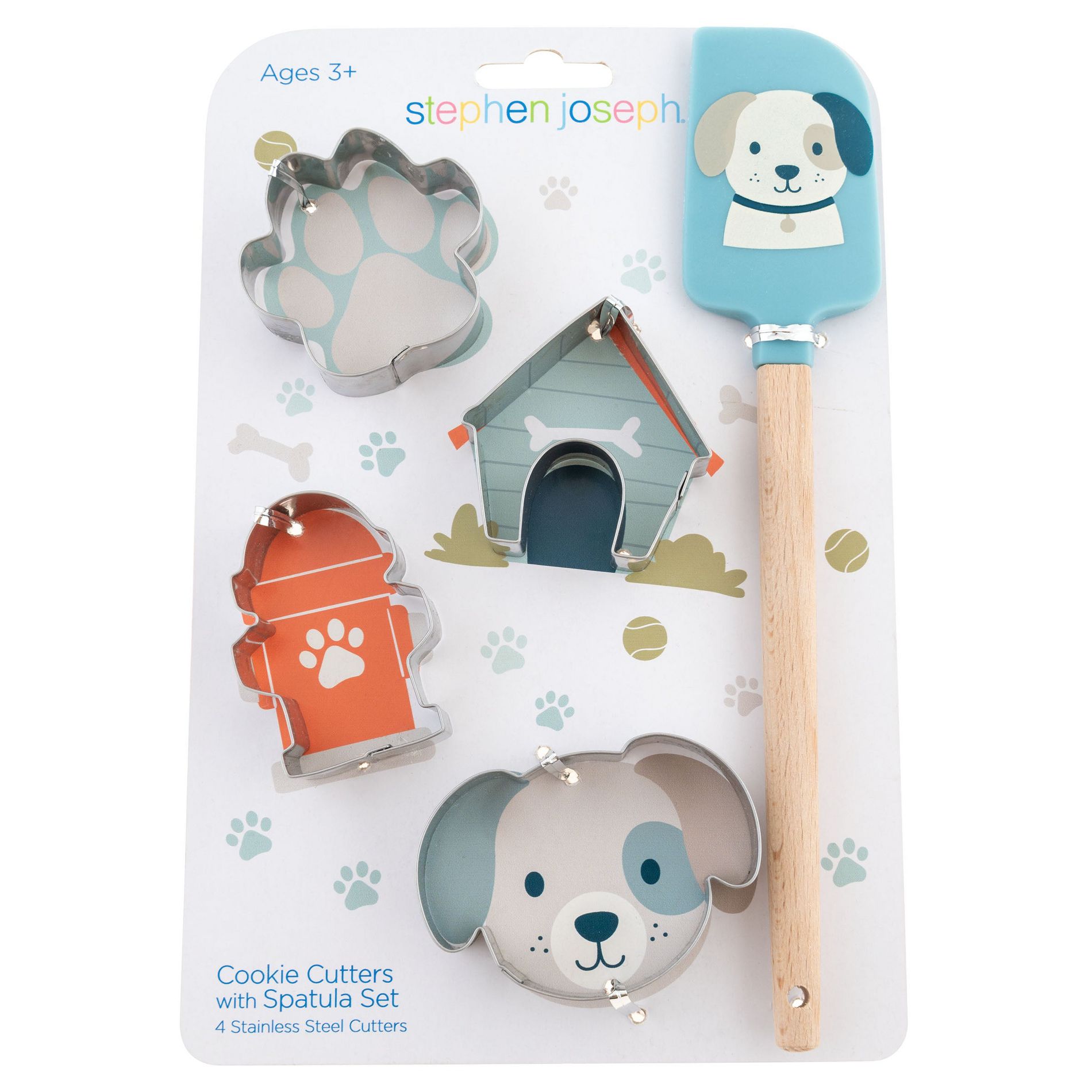 Stephen Joseph Gifts Kids Cookie Cutter with Spatula Set