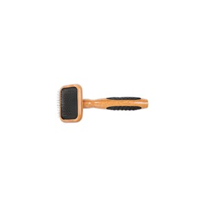Bass Pet Brushes De-matting Pet Brush with 100% Premium Alloy Pin SOFT Pure Bamboo Handle Extra Small Slicker Style Dark Bamboo - 1 of 4
