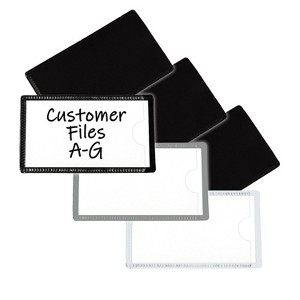 C-Line® Slap 'N Go Magnetic Holders, Side Load, 4-1/4 x 2-1/2, White, Pack 10 - 1 of 2