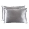 Hastings Home Set of 2 Microfiber Pillowcases for Hair & Skin and Helps Prevent Acne & Wrinkles - 3 of 4
